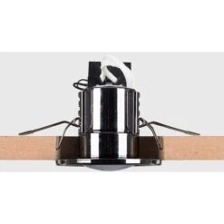 30 X Fire Rated Recessed GU10 Ceiling Spotlights - Black Chrome -Home Lighting 8746370 3