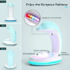 Rainbow Projector, Magic Rechargeable Rainbow Light, Portable And Durable Rainbow Night Light, Romantic Decorative Night Light As Gifts For Children -Home Lighting 87646618 5