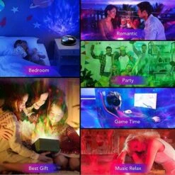 Galaxy Projector, Nightlight Projector Star Projector Bedroom Ocean Wave Projector Kids White Noise Music Bluetooth Starlight, Star Projector -Home Lighting 88616994 4