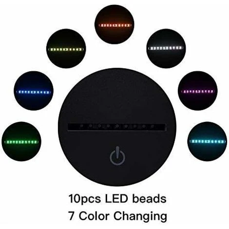 LED Night Light FC Paris Saint Germain Football Club 3D Illusion Kids Children League 3 LED Night Light FC Paris Saint Germain Football Club 3D Illusion Kids Children League - Image 3