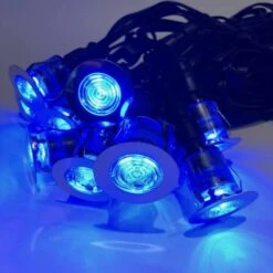 Set Of 10 - 15mm Stainless Steel IP67 Blue LED Plinth Decking Kit 8 Set Of 10 - 15mm Stainless Steel IP67 Blue LED Plinth Decking Kit -Home Lighting 90031188 4