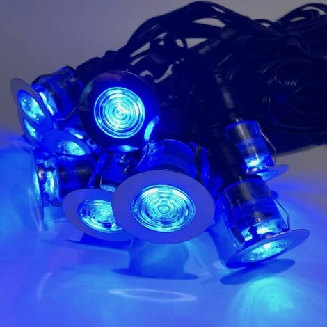 Set Of 10 - 15mm Stainless Steel IP67 Blue LED Plinth Decking Kit 4 Set Of 10 - 15mm Stainless Steel IP67 Blue LED Plinth Decking Kit - Image 4