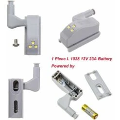 LED Hinge Light Universal Home Kitchen Office Door Light Hotel Cabinet Automatic Switch Cold White Lighting Lamp Cupboard Night Light (Battery Included, 2pcs) 7 LED Hinge Light Universal Home Kitchen Office Door Light Hotel Cabinet Automatic Switch Cold White Lighting Lamp Cupboard Night Light (Battery Included, 2pcs) -Home Lighting 91163268 3