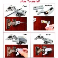 LED Hinge Light Universal Home Kitchen Office Door Light Hotel Cabinet Automatic Switch Cold White Lighting Lamp Cupboard Night Light (Battery Included, 2pcs) 8 LED Hinge Light Universal Home Kitchen Office Door Light Hotel Cabinet Automatic Switch Cold White Lighting Lamp Cupboard Night Light (Battery Included, 2pcs) -Home Lighting 91163268 4