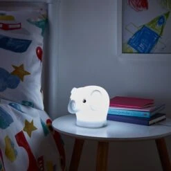 Litecraft Glow Elephant Table Lamp LED Children's Night Light - Colour Changing -Home Lighting 92766028 5