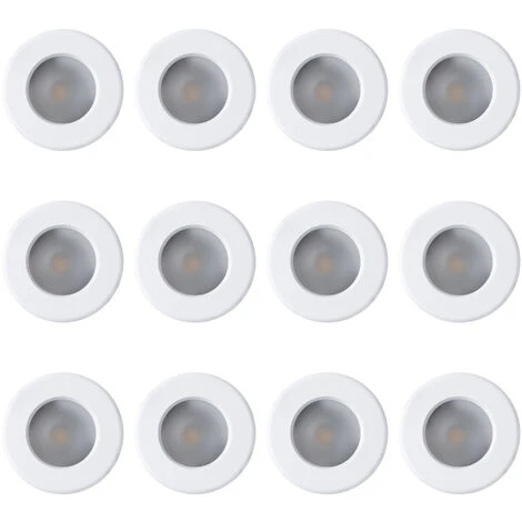 Litecraft Recessed Downlight IP65 Diecast Ceiling Spotlight In White - 12 Pack 1 Litecraft Recessed Downlight IP65 Diecast Ceiling Spotlight In White - 12 Pack