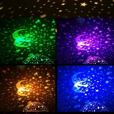 FlkwoH Starry Sky Projector, Kid Night Light LED Projector, 7 Colors Colorful Romantic Starry Sky Projection Lamp For Children Lighting, Birthday Gift 2 FlkwoH Starry Sky Projector, Kid Night Light LED Projector, 7 Colors Colorful Romantic Starry Sky Projection Lamp For Children Lighting, Birthday Gift - Image 2