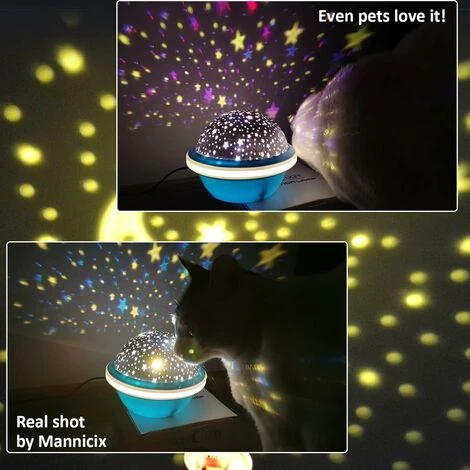 FlkwoH Starry Sky Projector, Kid Night Light LED Projector, 7 Colors Colorful Romantic Starry Sky Projection Lamp For Children Lighting, Birthday Gift 3 FlkwoH Starry Sky Projector, Kid Night Light LED Projector, 7 Colors Colorful Romantic Starry Sky Projection Lamp For Children Lighting, Birthday Gift - Image 3