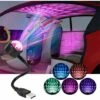 Roof Night Light, Car Light Auto Interior Ceiling Light Portable Adjustable USB Flexible Interface Display Romantic Atmosphere Car Bedroom Party LED Light