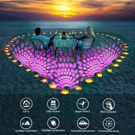 Roof Night Light, Car Light Auto Interior Ceiling Light Portable Adjustable USB Flexible Interface Display Romantic Atmosphere Car Bedroom Party LED Light 2 Roof Night Light, Car Light Auto Interior Ceiling Light Portable Adjustable USB Flexible Interface Display Romantic Atmosphere Car Bedroom Party LED Light - Image 2