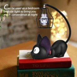 Cute Night Light Black Cat Table Lamp Resin Craft Desk Lamp With Antique Iron Shade Bedroom Table Decoration 7 Cute Night Light Black Cat Table Lamp Resin Craft Desk Lamp With Antique Iron Shade Bedroom Table Decoration -Home Lighting 93537651 3