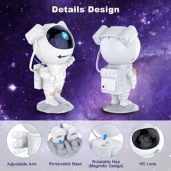 Star Light Projector, Astronaut Galaxy Projector Light With Remote Control Adjustable Brightness Multiple Night Light Projector For Kids Adults Bedroom, Party, Room Decoration -Home Lighting 93593241 4