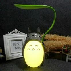 Anime LED Night Light Children's Character Lamp USB Charging Desk Bedside Reading Lamp Yellow Belly