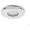 6 X Fire Rated Bathroom IP65 Domed GU10 Downlight Spotlights - Chrome - No Bulbs