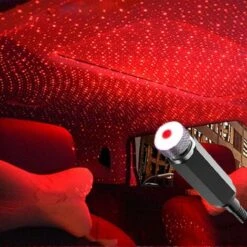 Star Projector Night Light, Auto Roof Adjustable Car Interior Lights Romantic Starry Projector Lights Mini USB LED Night Light For Bedroom Ceiling, Car, Wedding, Celebration And Party Decoration
