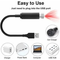 Star Projector Night Light, Auto Roof Adjustable Car Interior Lights Romantic Starry Projector Lights Mini USB LED Night Light For Bedroom Ceiling, Car, Wedding, Celebration And Party Decoration -Home Lighting 96088181 3