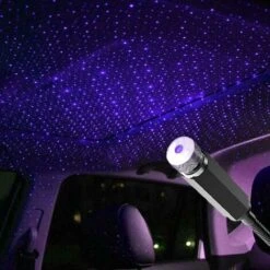 Star Projector Night Light, Adjustable USB Night Light, Purple Blue Interior Car Lights, Romantic Auto Roof Ceiling Light For Bedroom, Car, Ceiling And Party Decoration