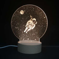 Astronaut Led Night Light, Moon, Christmas, Valentine's Day, Birthday, Gift Light, Nursing, Bedside