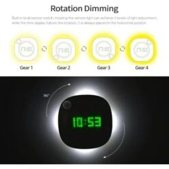 LED PIR Motion Sensor Wall Clock Lamp 360 Degree USB Modern Design Digital Watch Time Indoor Kitchen Bathroom Study Night Light 8 LED PIR Motion Sensor Wall Clock Lamp 360 Degree USB Modern Design Digital Watch Time Indoor Kitchen Bathroom Study Night Light -Home Lighting 96866544 4