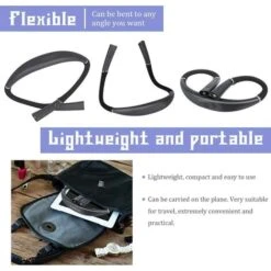 Neck Reading Light, Book Light For Reading In Bed At Night, USB Rechargeable Neck Light, 3 Colours & 3 Brightness Levels, Neck Book Light Perfect For Reading，Blue -Home Lighting 97905058 4