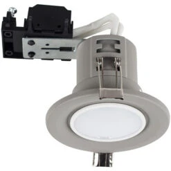 20 X Recessed Downlight Spotlights Fire Rated GU10 Ceiling Lights - Cement - No Bulbs