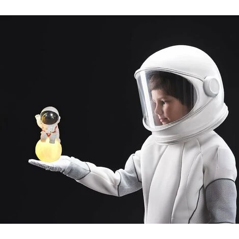 3D Astronaut Moon Light LED Spaceman Bedside Night Light Children's Desk Decoration Light Bedroom, Game Creative Decoration, Children's Bedroom Night Light Desk Astronaut Ornament Student Gift 2 3D Astronaut Moon Light LED Spaceman Bedside Night Light Children's Desk Decoration Light Bedroom, Game Creative Decoration, Children's Bedroom Night Light Desk Astronaut Ornament Student Gift - Image 2