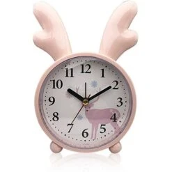 Despertador Infantil,despertador,despertador Asta De Ciervo,despertador Analógico Clásico,despertador (rosa)