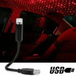 2 PCS USB Red Star Night Projector, Car Roof Night Light, Mini LED Star Night Light Projector, Special Night Romantic Decoration, Para Dormitorio, Fiesta, Decoración De Pared -Home Lighting 98837239 4